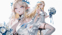 鸣潮 卡提希娅 婚嫁 AI制作 游戏电脑壁纸桌面