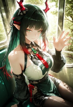 二次元游戏明日方舟终末地 庄方宜 柔美温馨AI绘画