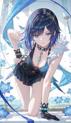 夜兰原神 二次元游戏人物 大长腿精致壁纸