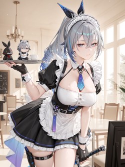 银狼 崩坏星穹铁道 二次元 女仆装 御姐