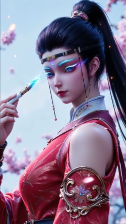 画眉版知画也是绝美#绘画#国漫女神 #<strong>沧元图</strong> #知画