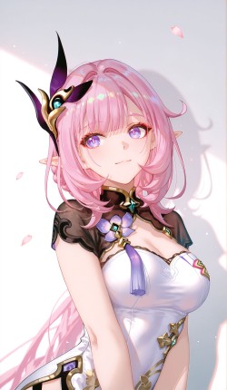 爱莉希雅旗袍 二次元少女 全屏高清壁纸 ai绘画