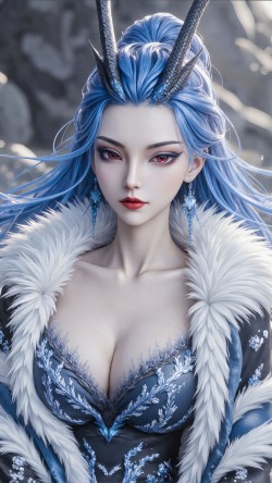 ai绘画 龙女 哪吒 敖闰 手机高清壁纸图片