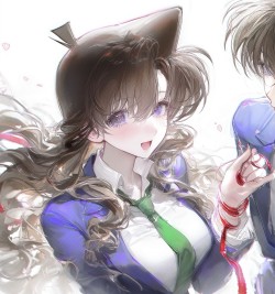 此生不换-新兰，情侣头像，名侦探柯南情头，工藤新一毛利兰微信头像QQ头像