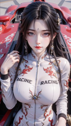 赛车手版 陆雪琪 诛仙动漫美图壁纸 美女图片