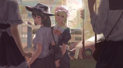 东方Project 宇佐见莲子 梅莉 玛艾露贝莉高清动漫壁纸