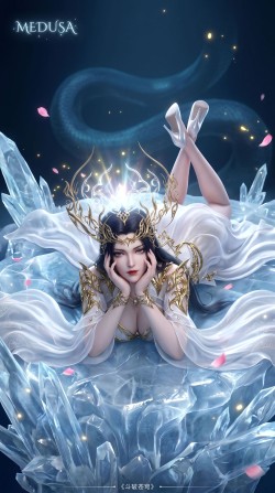 美杜莎女王斗圣新版建模 斗破苍穹最新预告 动漫女神 国漫美女