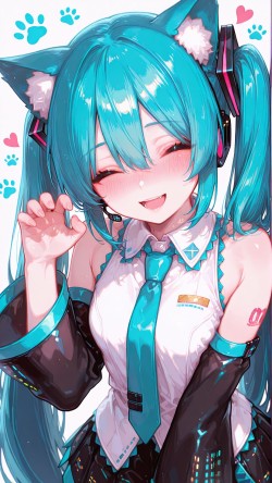 #屏保 #ai绘画 #初音未来 #miku