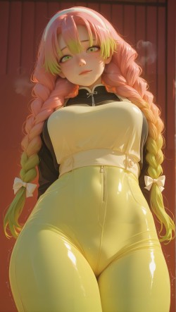 恋柱皮衣二次元coser动漫鬼灭之刃甘露寺蜜璃