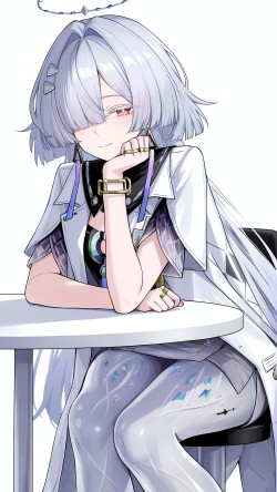 莫宁教授 二次元游戏 鸣潮壁纸 AI绘画 同人绘画