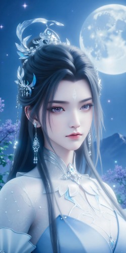 4K超高清壁纸 诛仙 国漫女神 ai绘画 深情如陆雪琪 动漫美女
