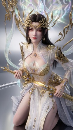 美杜莎自带妈感 女角色 国漫女神 斗破苍穹 斗圣建模