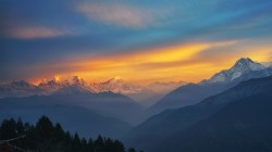 日照金山电脑壁纸高清全屏