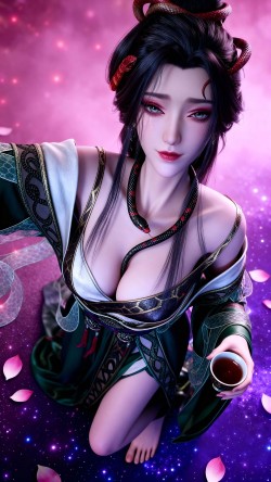 驭龙门少主4k壁纸图片 龙娇男 动漫国漫美女 牧神记 AI绘画