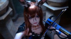 dy@不蛾子 阿米娅 音律阿米娅 明日方舟 cos 阿米娅cos 摄影@嘉神川诺艾尔是小天使ovO（📸摄影版）