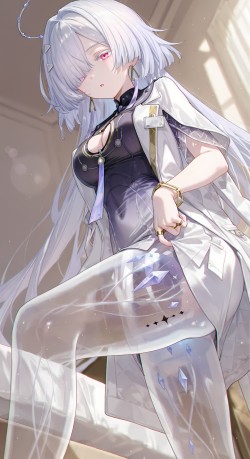 画师@reijirj、@tuinositone、@Ales 鸣潮莫宁 福利大长腿 美腿