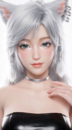 凡人修仙传银月 手机壁纸 现代穿搭写真 国漫美女人物二创美图 紧身皮衣