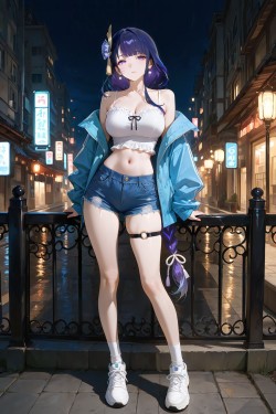 @喵呜 原神 雷电将军 二次元 御姐 ooc致歉