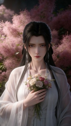 古装古风素衣陆雪琪老婆壁纸 动画诛仙 国漫女神 忧郁楚楚可怜