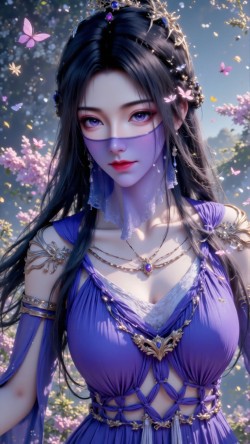 紫灵的魅影 高冷仙姿 国漫女神 凡人修仙传