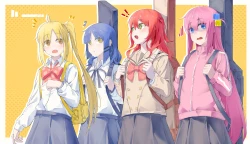 孤独摇滚 后藤独 伊地知虹夏 山田凉 喜多郁代 电脑壁纸