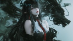 明日方舟 夕 斯卡蒂 维什戴尔 电脑壁纸