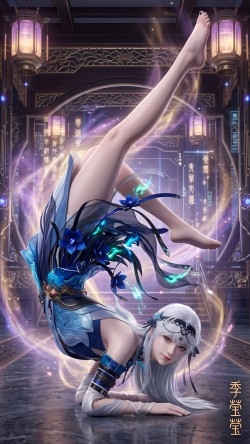 季莹莹狩猎都市皮肤 永劫无间游戏美女 大长腿 姿势 AI创作 AI绘画