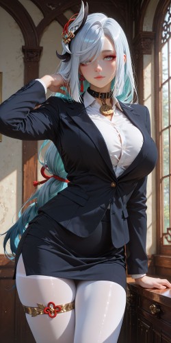 申鹤 二次元 漫画身材美女 原神