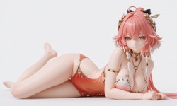 长离 二次元游戏角色AI手办 鸣潮壁纸 高清电脑桌面 泳装比基尼