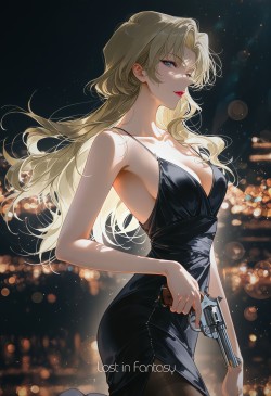 智者不入爱河，除非贝尔摩德 贝尔摩德 名侦探柯南 二次元ai绘画