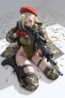 嘉米怀特 街霸 二次元游戏人物二创 枪械