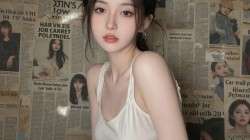 可爱漂亮报纸墙美女电脑桌面壁纸1920x1080高清大图