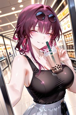 二次元少女 崩坏星穹铁道 卡芙卡 调皮可爱表情