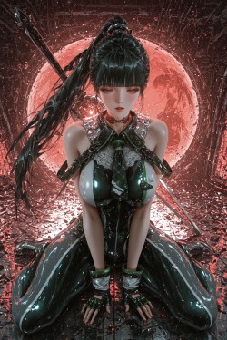 伊芙 剑星 二创 Steam游戏 美女皮衣战斗服 美女壁纸图片