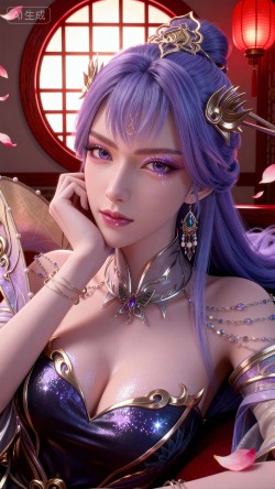 天穹新建模和旧建模对比。百炼成神开播 AIcg绘画插画原画