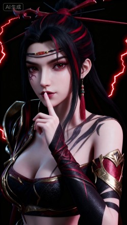 沧元图 邪花候 国漫女神 动漫美女 手机壁纸 AI创作