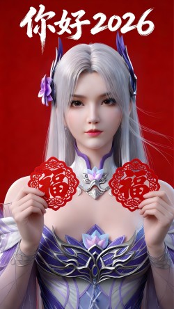 云韵 小医仙 你好2026年壁纸！斗破苍穹 喜庆祝福