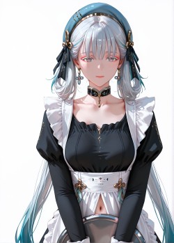 鸣潮女仆装天团 游戏角色 二次元壁纸