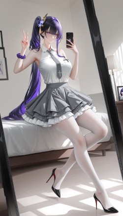 【雷电将军 原神】 原神纳塔 二次元 御姐 白丝袜