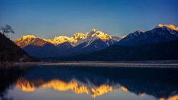 日落金山风景壁纸