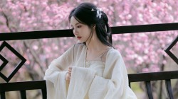 唯美漂亮古风美女刘些宁桌面壁纸