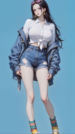 罗宾 海贼王 二次元少女 #罗宾 大长腿 御姐