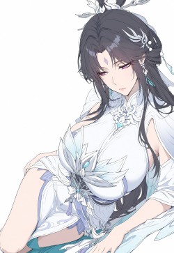 二次元版陆雪琪 诛仙 古风插画 古风古装古韵美女