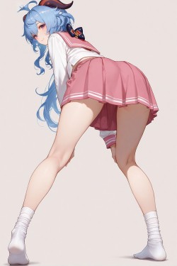 百变甘雨 原神 游戏壁纸 裙子