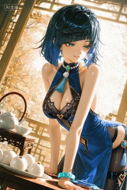 原神古风场景主题美图 八重神子 雷电将军 精美壁纸