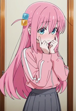 可爱的波奇酱 孤独摇滚 后藤一里 二创 二次元动漫少女