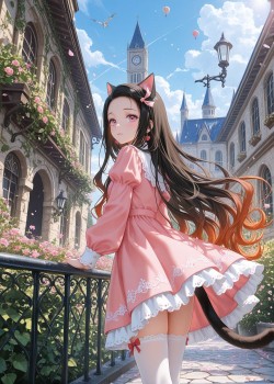 猫系 鬼灭之刃 恋雪 蝴蝶忍 甘露寺蜜璃 动漫壁纸 唯美