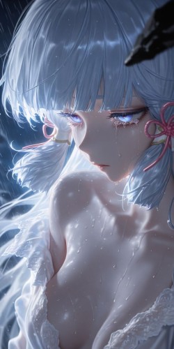 神里绫华超美壁纸 二次元游戏原神 手机锁屏桌面图片分享