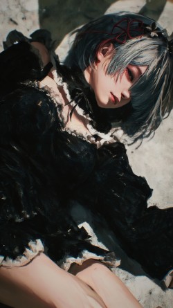 蕾姆 二次元动漫动画人物角色 高清手机锁屏封面壁纸