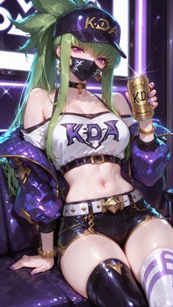 #Kda #C.C #阿卡丽 #壁纸 英雄联盟 游戏